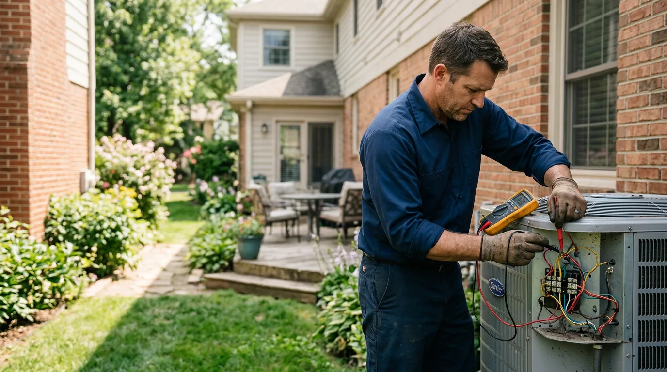 HVAC technician working near Morgan, PA